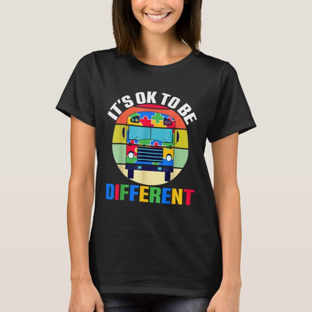 Camiseta Está Bien Ser Otro Autobús Escolar De Conciencia S (Anverso)