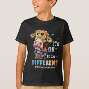 Camiseta Está bien ser un autismo diferente para el puzzle 