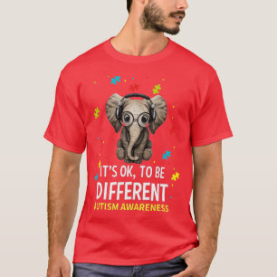 Camiseta Está bien ser un elefante diferente para la concie