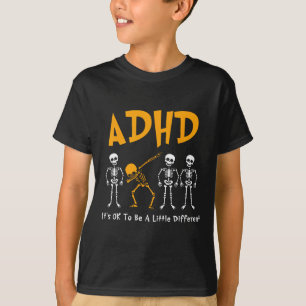 Camiseta Está bien ser un poco diferente de Adhd Awareness 
