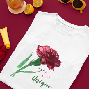 Camiseta Está Bien Ser Una Flor De Agua Inspiradora Única