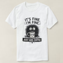Está Bien Solo Agrega Arte de Monstruo de Café