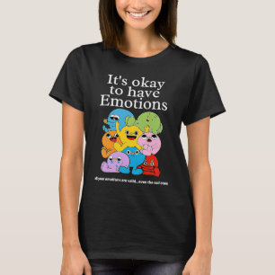Camiseta está bien tener emociones mezcladas emociones sign