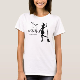 Camiseta Esta Bruja Ama Festejar Silueta Halloween