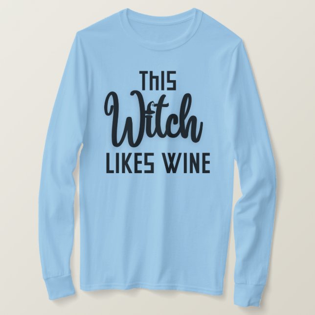 Camiseta Esta bruja como el vino (Anverso del diseño)