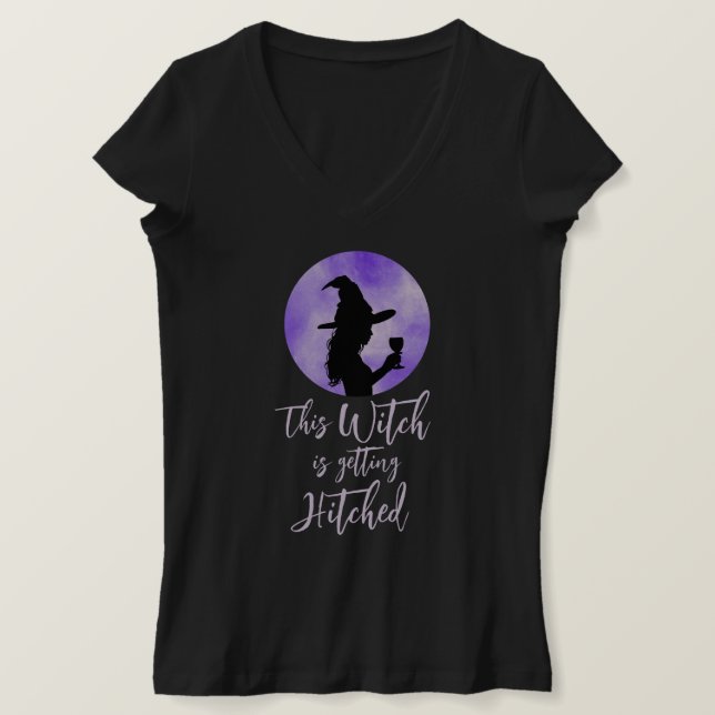 Camiseta Esta bruja se casa Novia de soltero (Anverso del diseño)