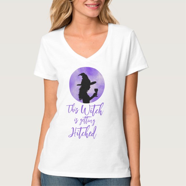 Camiseta Esta Bruja se Casa Novia Despedida de Soltera (Anverso)