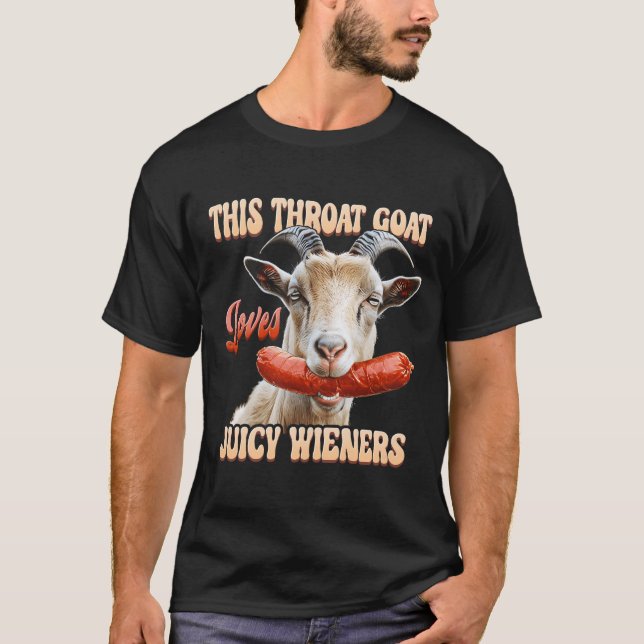 Camiseta Esta cabra de garganta se traga jugoso Wieners Goa (Anverso)