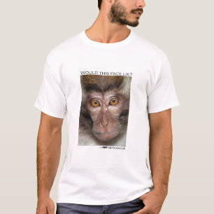 Camiseta ¿Esta cara mentiría? Mono de Macaque