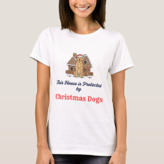 Camiseta 🏠 Esta Casa está Protegida por Perros de Navidad 