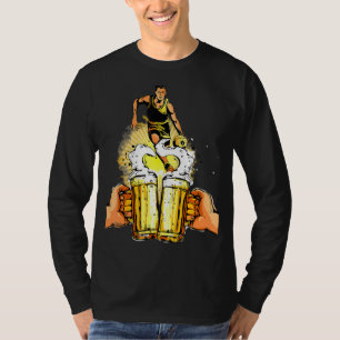 Camiseta Esta cerveza de fútbol se burla de animar el estad