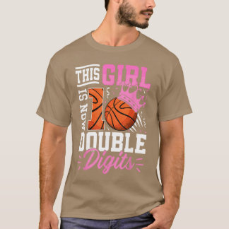 Camiseta Esta chica ahora 10 Doble dígito Baloncesto 10 año
