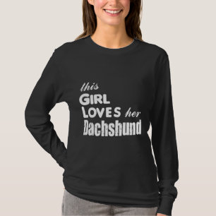 Camiseta Esta Chica ama a su Dachshund