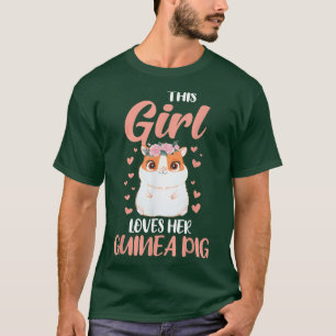 Camiseta Esta chica ama a su Mascota de conejillos de india