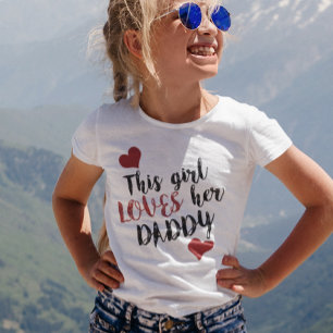 Camiseta Esta chica ama a su papá