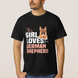 Camiseta Esta Chica ama a su pastor alemán