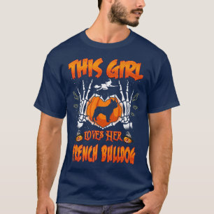Camiseta Esta Chica ama a su perro Bulldog francés Hallowee