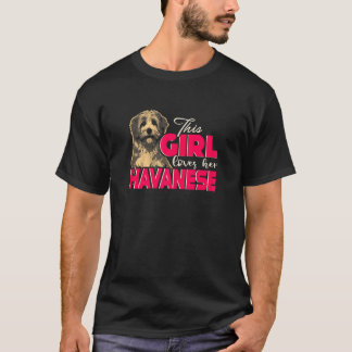 Camiseta Esta Chica ama a su perro de Havanés 3