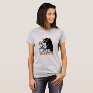 Camiseta Esta Chica ama a su rottweiler