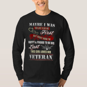 Camiseta Esta chica ama a su veterano de guerra guerrero mi