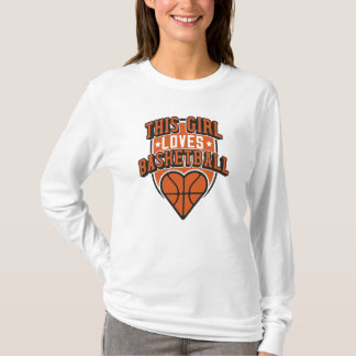 Camiseta esta chica ama el baloncesto