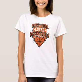 Camiseta esta chica ama el baloncesto