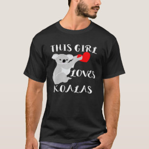 Camiseta Esta Chica Ama Koalas Oso Eucalipto Dulce Austr