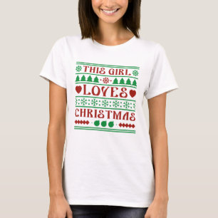 Camiseta Esta Chica Ama La Navidad
