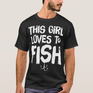 Camiseta Esta chica ama pescar - amante de la pesca