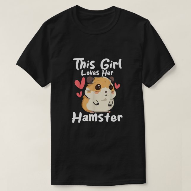 Camiseta Esta Chica ama su hámster (Diseño del anverso)