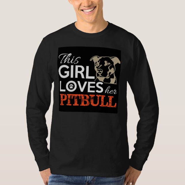Camiseta Esta Chica ama su Pitbull 426 (Anverso)