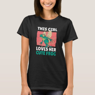 Camiseta Esta Chica ama su rana con ranas
