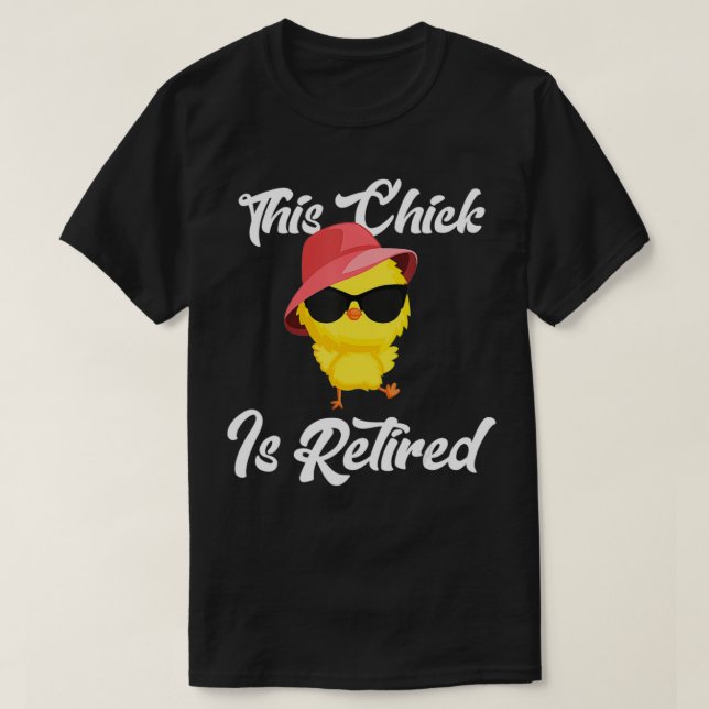 Camiseta Esta Chica Es Pollo De Pensión De Jubilación Jubil (Diseño del anverso)
