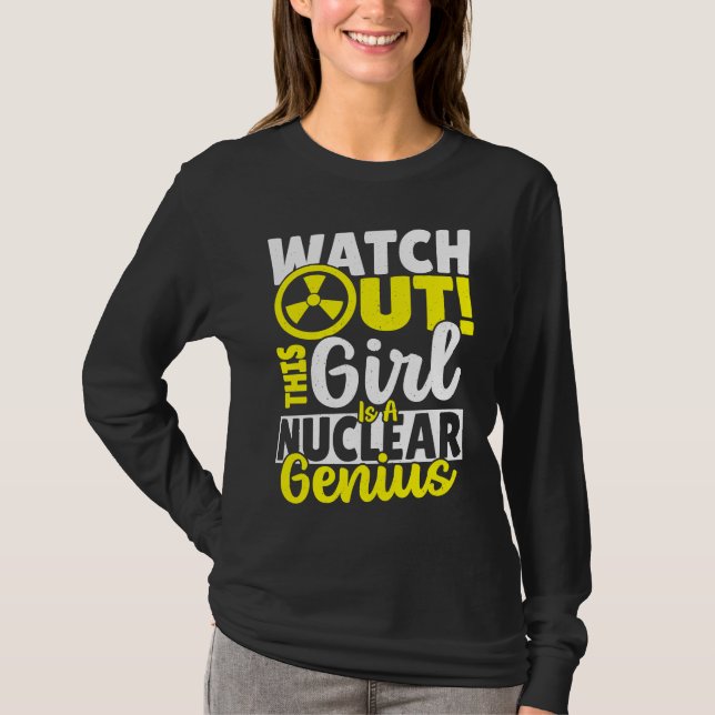 Camiseta Esta Chica Es Un Genio Nuclear (Anverso)