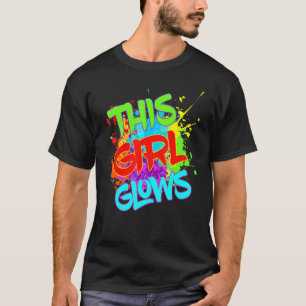 Camiseta Esta Chica luce coloridas festividades de cumpleañ