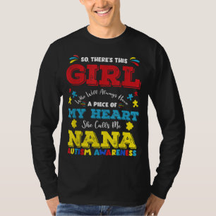 Camiseta Esta Chica me llama autismo de la abuela Nana