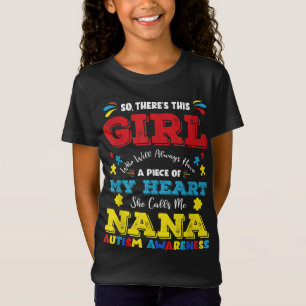 Camiseta Esta Chica me llama autismo de la abuela Nana