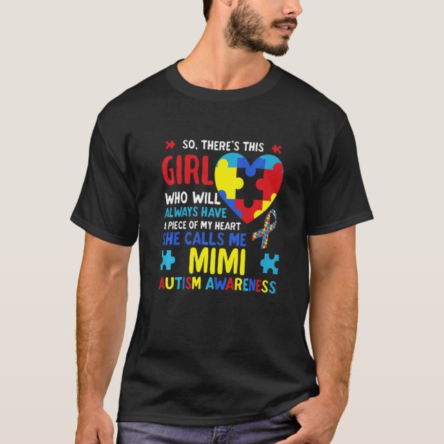 Camiseta Esta Chica me llama autismo de mi abuela (Anverso)