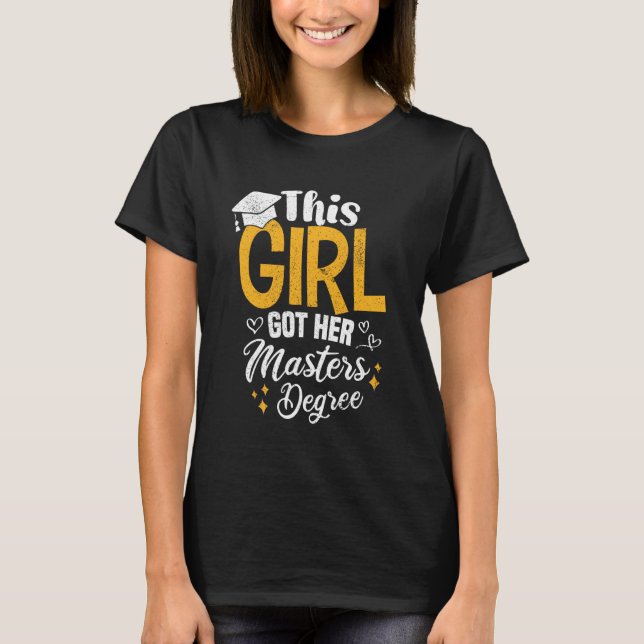 Camiseta Esta Chica obtuvo su grado de graduación graciosa  (Anverso)