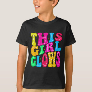 Camiseta Esta Chica resplandece por las mujeres de los 80 y