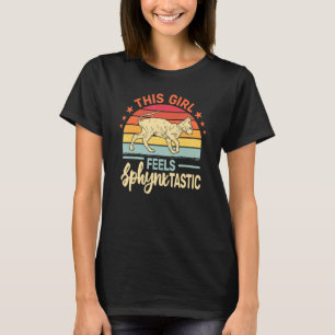 Camiseta Esta chica se siente SphynxTastic gato sphynx vint