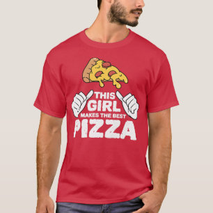 Camiseta Esta Chica Sirve La Mejor Cocina Italiana De Pizza