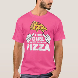 Camiseta Esta Chica Sirve La Mejor Cocina Italiana De Pizza