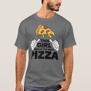 Camiseta Esta Chica Sirve La Mejor Cocina Italiana De Pizza