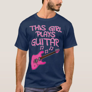 Camiseta Esta Chica toca guitarra a guitarrista eléctrico