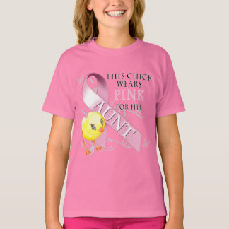 Camiseta Esta chica usa rosa para su tía