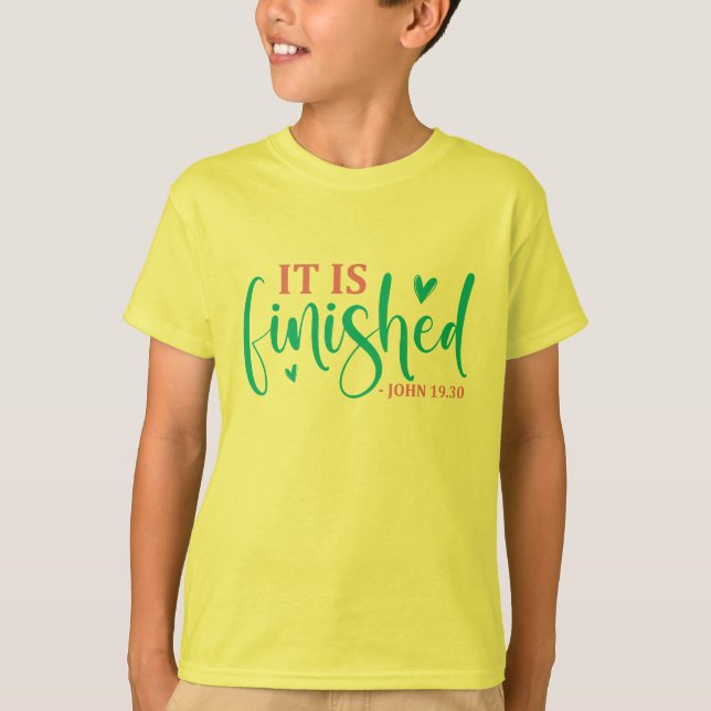 Camiseta Está Consumado - Pascua (Anverso)