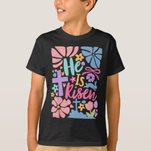 Camiseta Está Creciendo La Cruz De Pascua Jesús Cristiano
