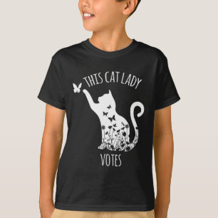 Camiseta Esta dama de gato vota a las damas está votando Ka