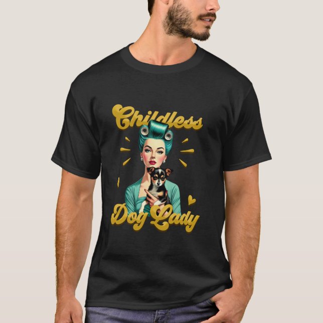 Camiseta Esta dama de perro sin hijos está votando Kamala H (Anverso)
